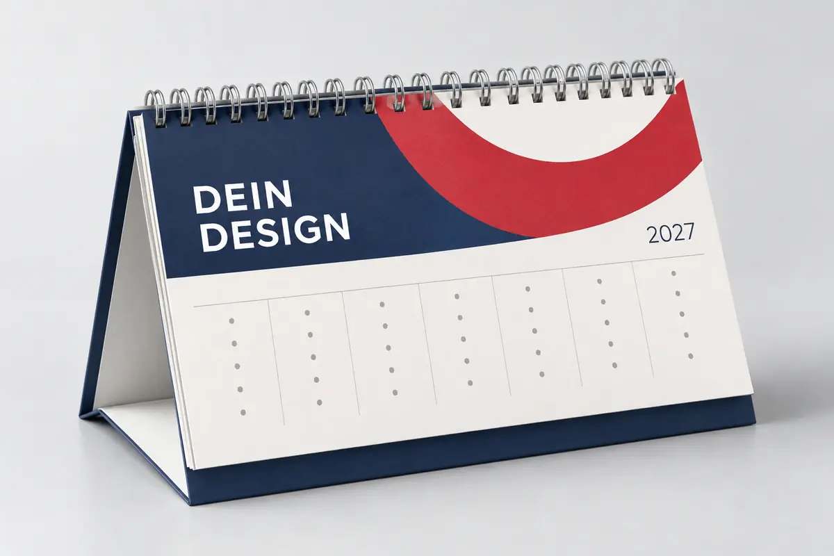 Tischkalender – 13 Blatt – Gestaltungsbeispiel