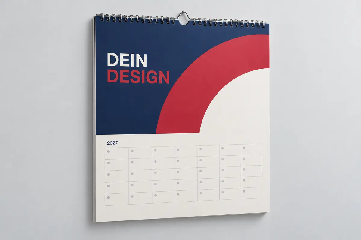 Wandkalender – 13 Blatt – Gestaltungsbeispiel